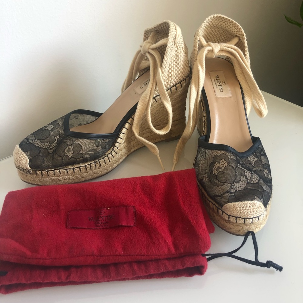 Valentino Beige Wedges size10